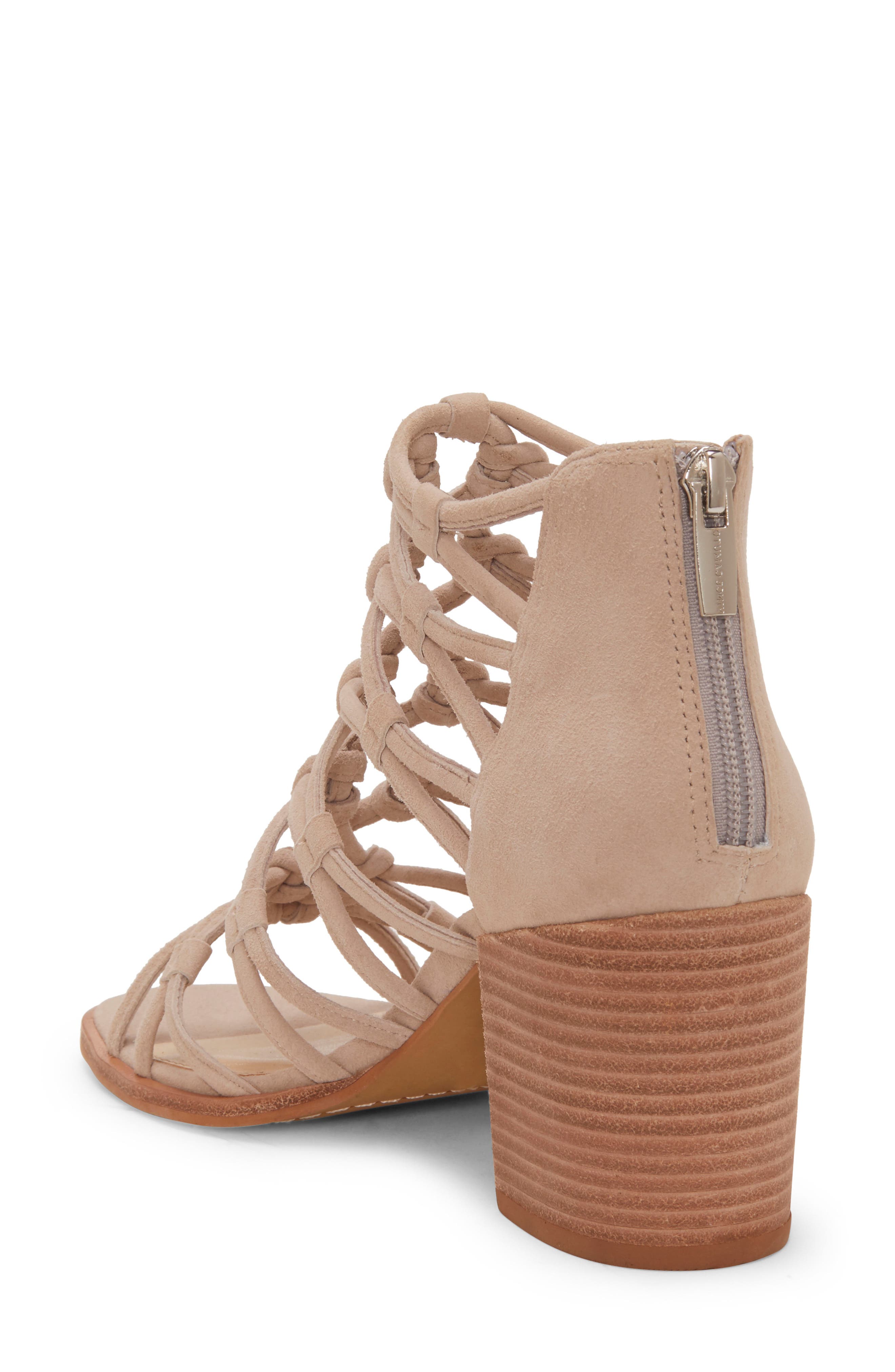 Karika Cage Sandal, Alternate, color, TIPSY TAUPE SUEDE