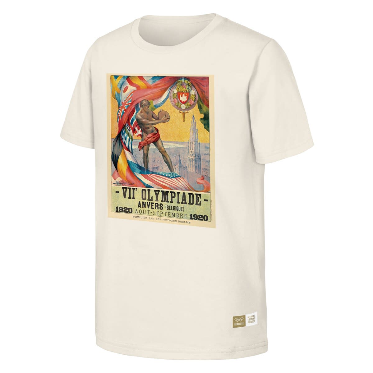 Men's  Natural 1920 Antwerp Games Olympic Heritage T-Shirt - image 2