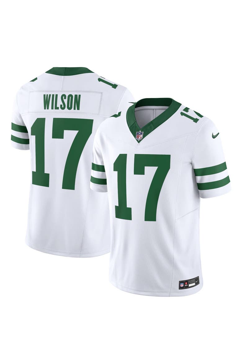 Men's Nike Garrett Wilson White New York Jets Vapor F.U.S.E. Limited Jersey, Main, color, White