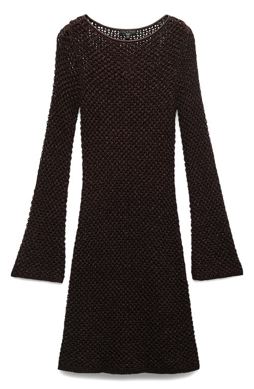 Rag & Bone Ellie Open Stitch Long Sleeve Dress