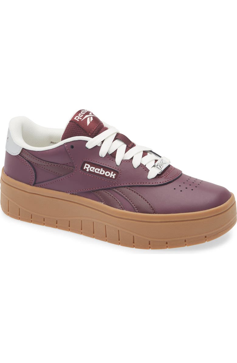 Reebok Court Advance Surge Platform Sneaker, Main, color, Cherry/ Gum/ Chalk