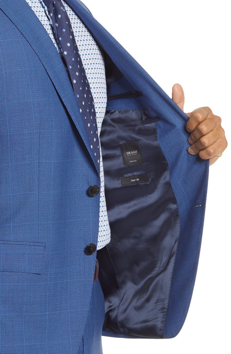 BOSS Huge/Genius Slim Fit Plaid Wool Suit, Alternate, color,