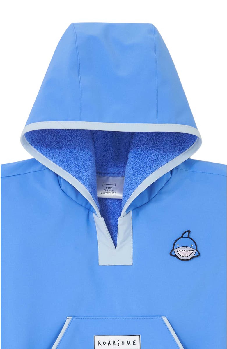 Roarsome Poncho Towel, Alternate, color, Medium Blue