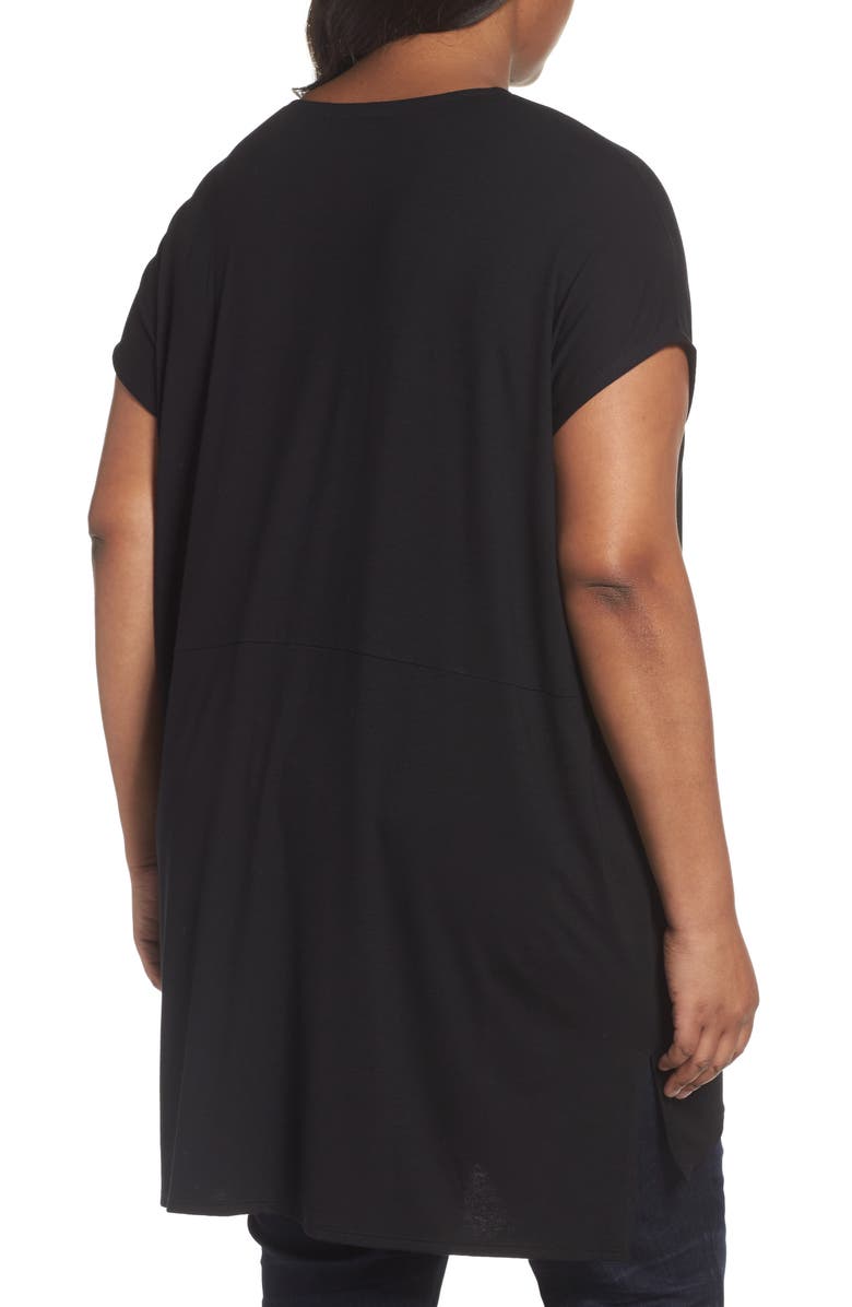 Eileen Fisher Jersey V-Neck Tunic, Alternate, color, 