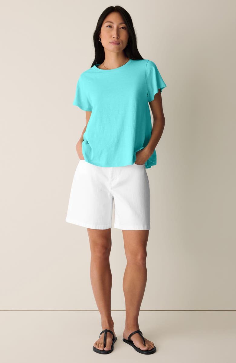 Eileen Fisher Crewneck Top, Alternate, color, Aqua