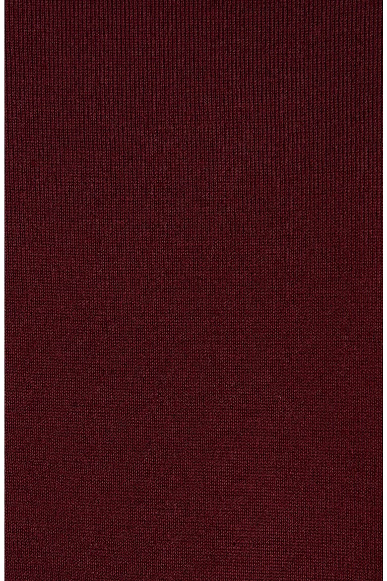 Embroidered Skull Wool Crewneck Sweater, Alternate, color, OXBLOOD - FIERY RED