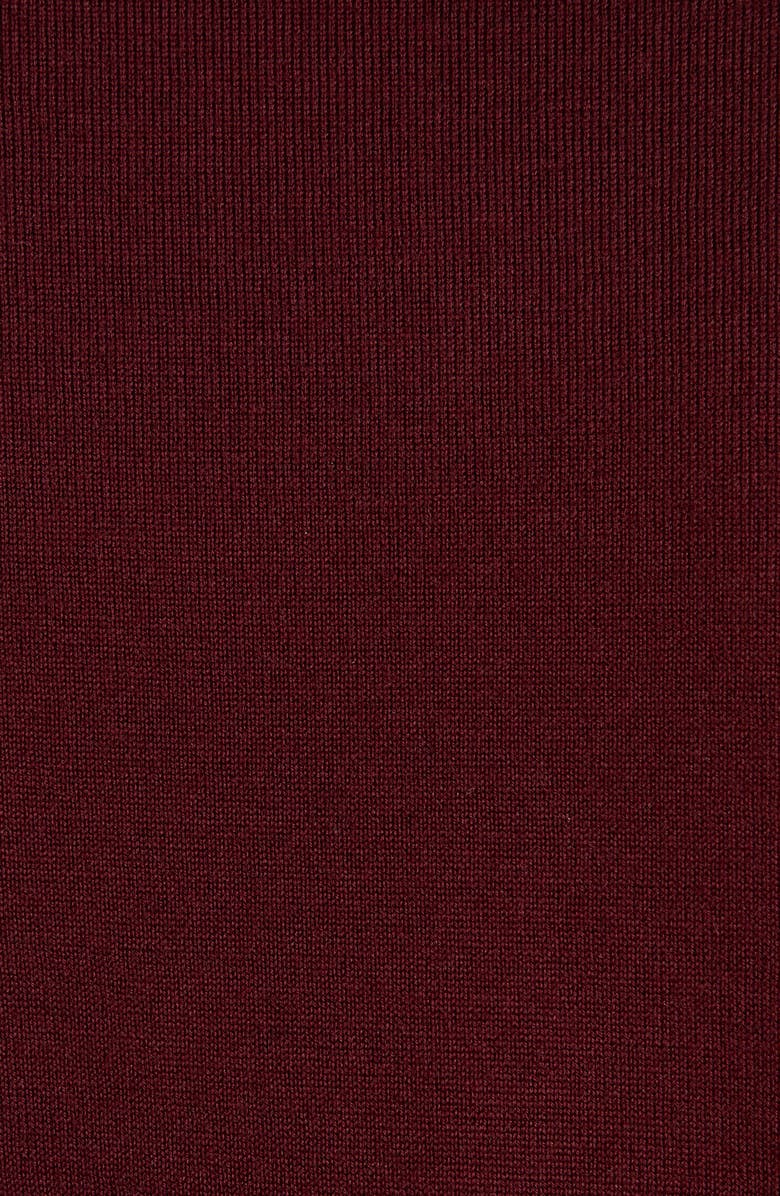 McQueen Embroidered Skull Wool Crewneck Sweater, Alternate, color, Oxblood - Fiery Red