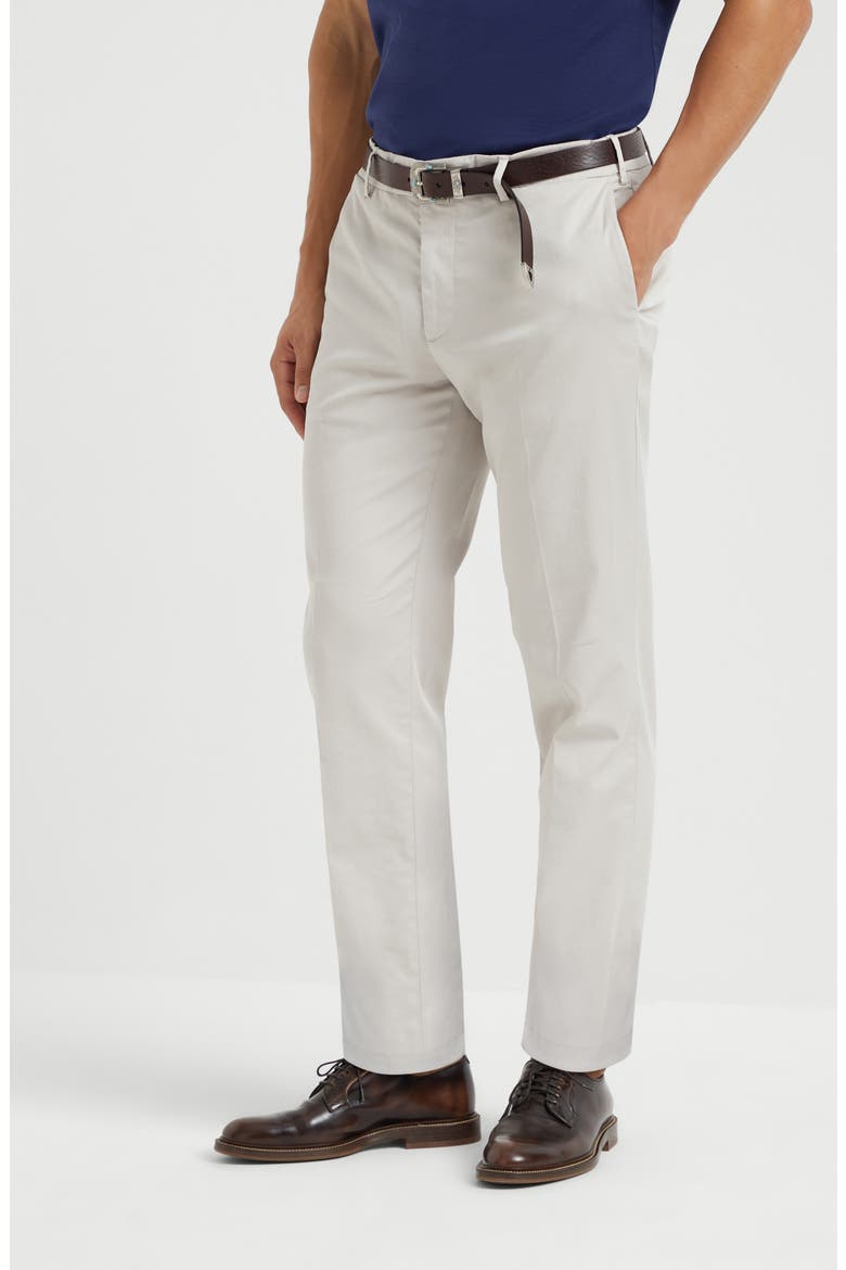 Gabardine garment dyed trousers, Alternate, color, Panama