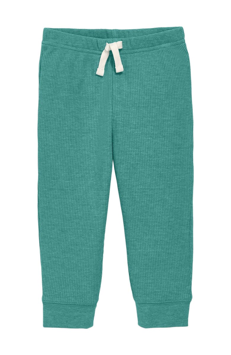 Primary Baby Heathered Waffle Pant, Main, color, Heather Sunwashed Teal