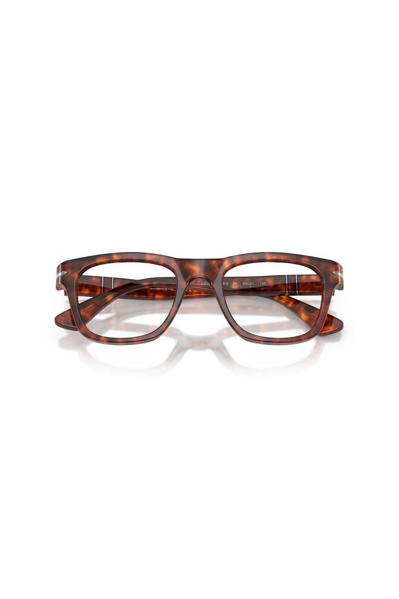 53mm Square optical glasses, Alternate, color, Tortoise