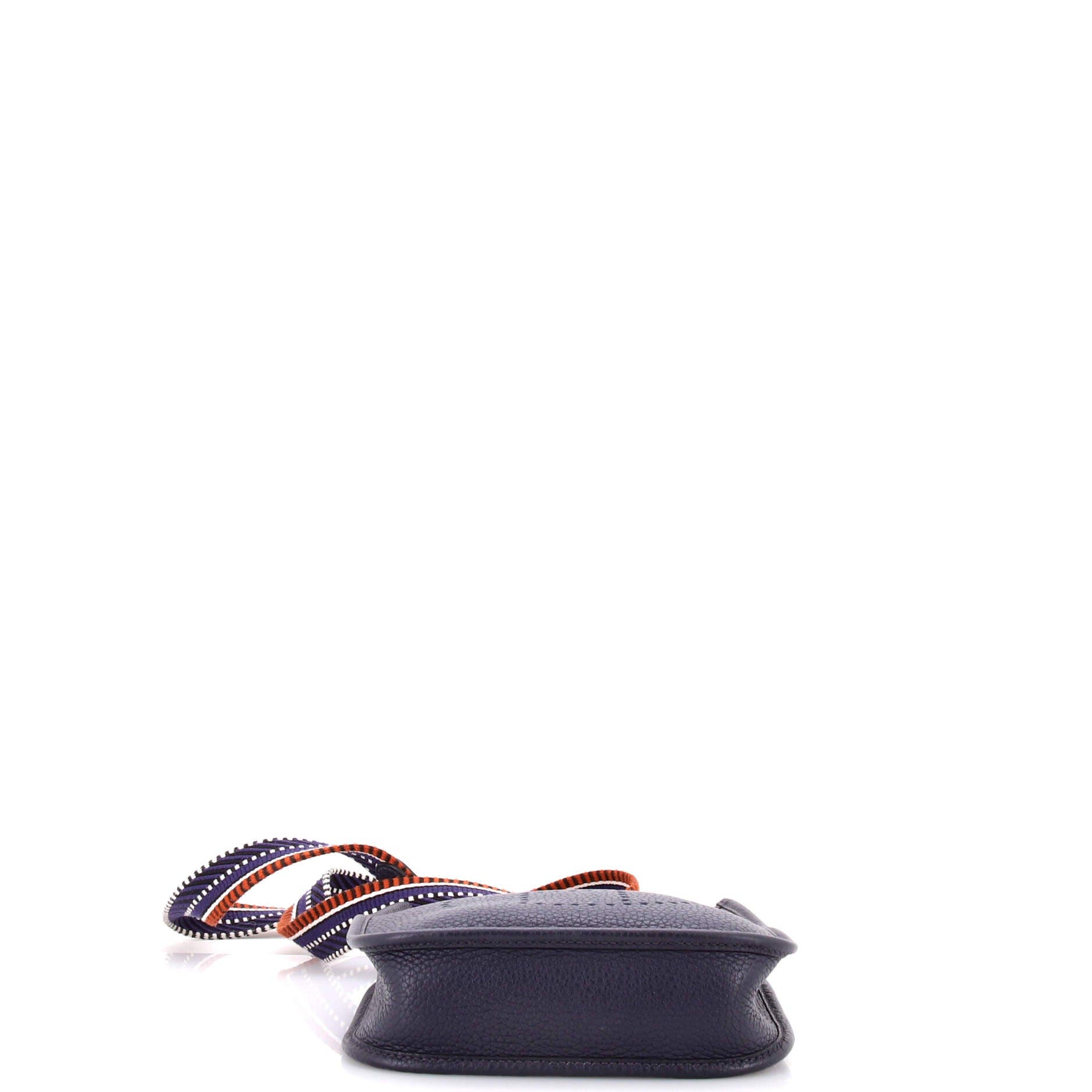 Pre-Owned Hermes Evelyne Bag Gen III Clemence TPM, Alternate, color, Bleu Nuit