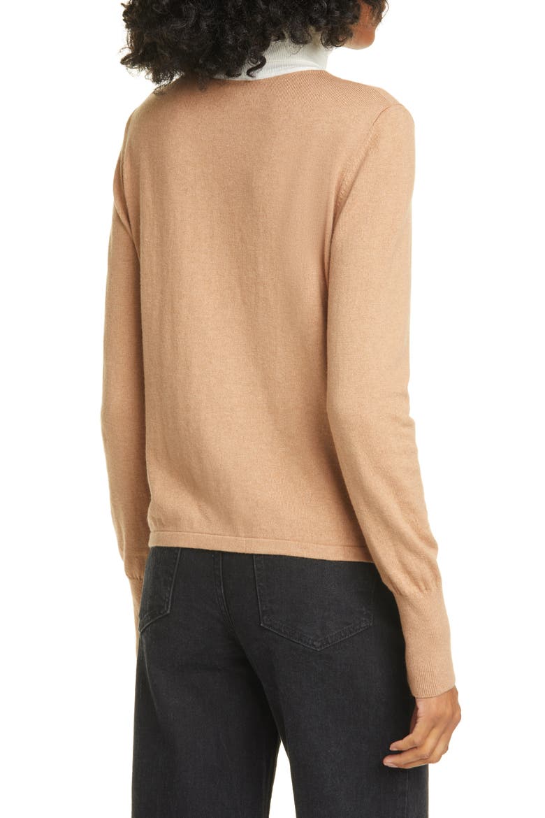 Urchin Contrast Turtleneck Sweater, Alternate, color, MOCHA/ EGGSHELL