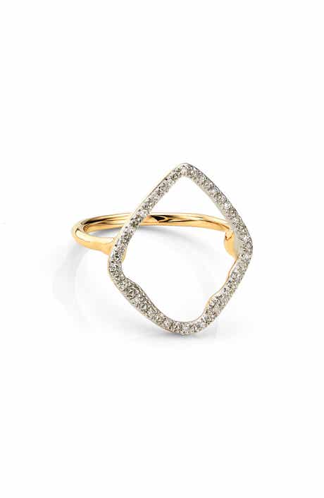 Monica Vinader Riva Hoop Diamond Ring