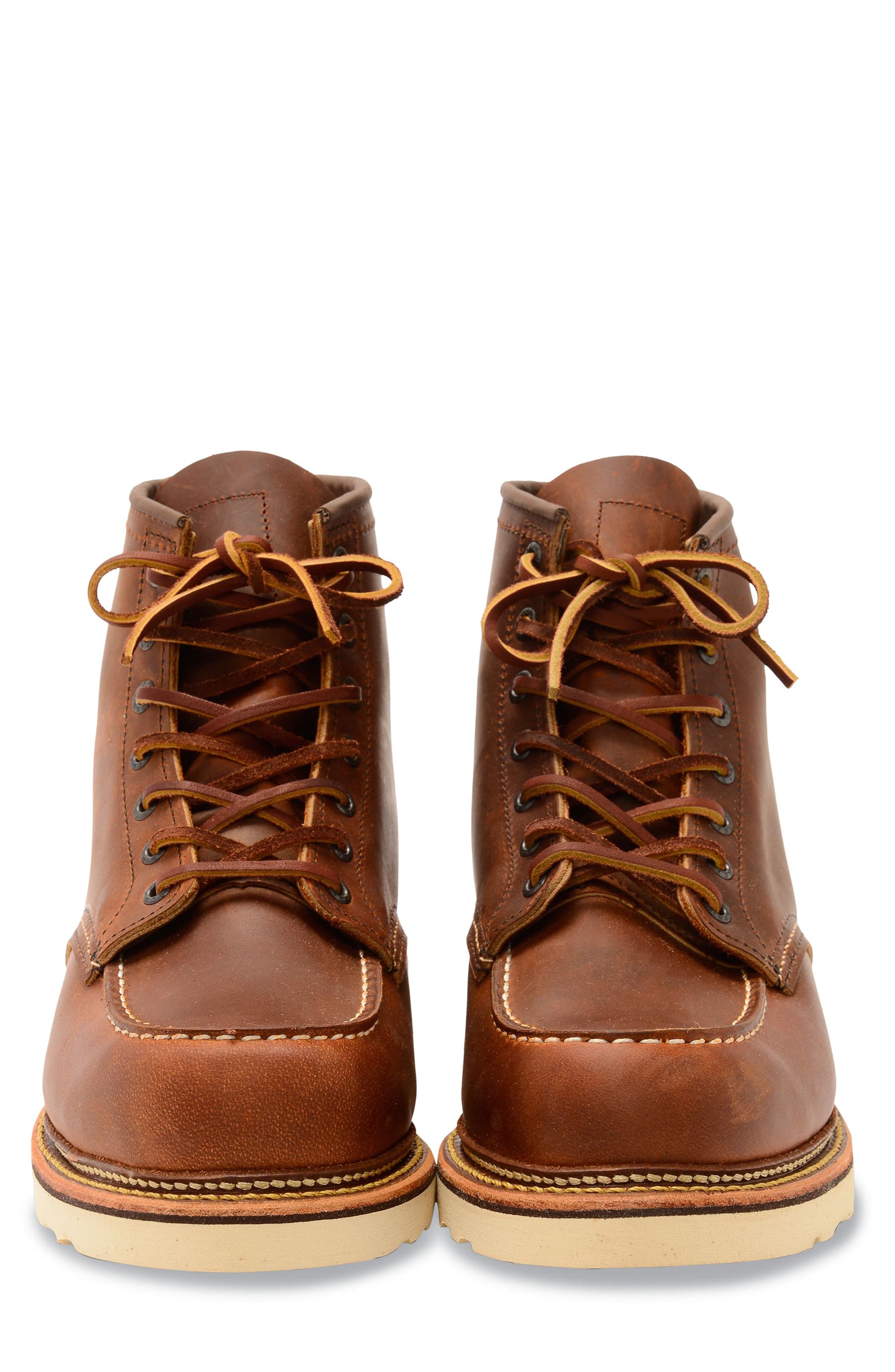 Red Wing 1907 Classic Moc Boot, Alternate, color, Copper Brown- 1907