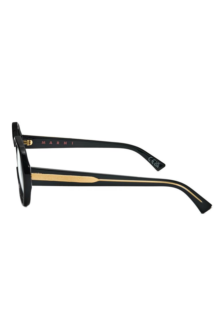 51mm Round Optical Glasses, Alternate, color, BLACK