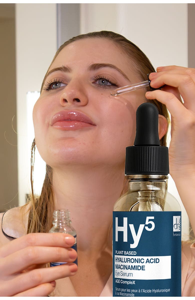 DR BOTANICALS Hyaluronic Acid 5% & Niacinamide 5% Eye Serum 15ml, Alternate, color, White