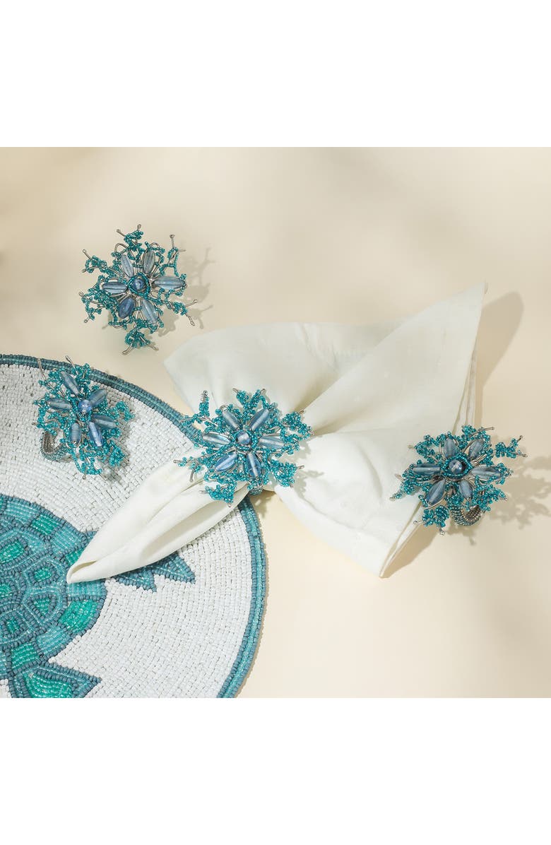 Tiramisu Astrails Set of 4 Napkin Rings, Alternate, color, 