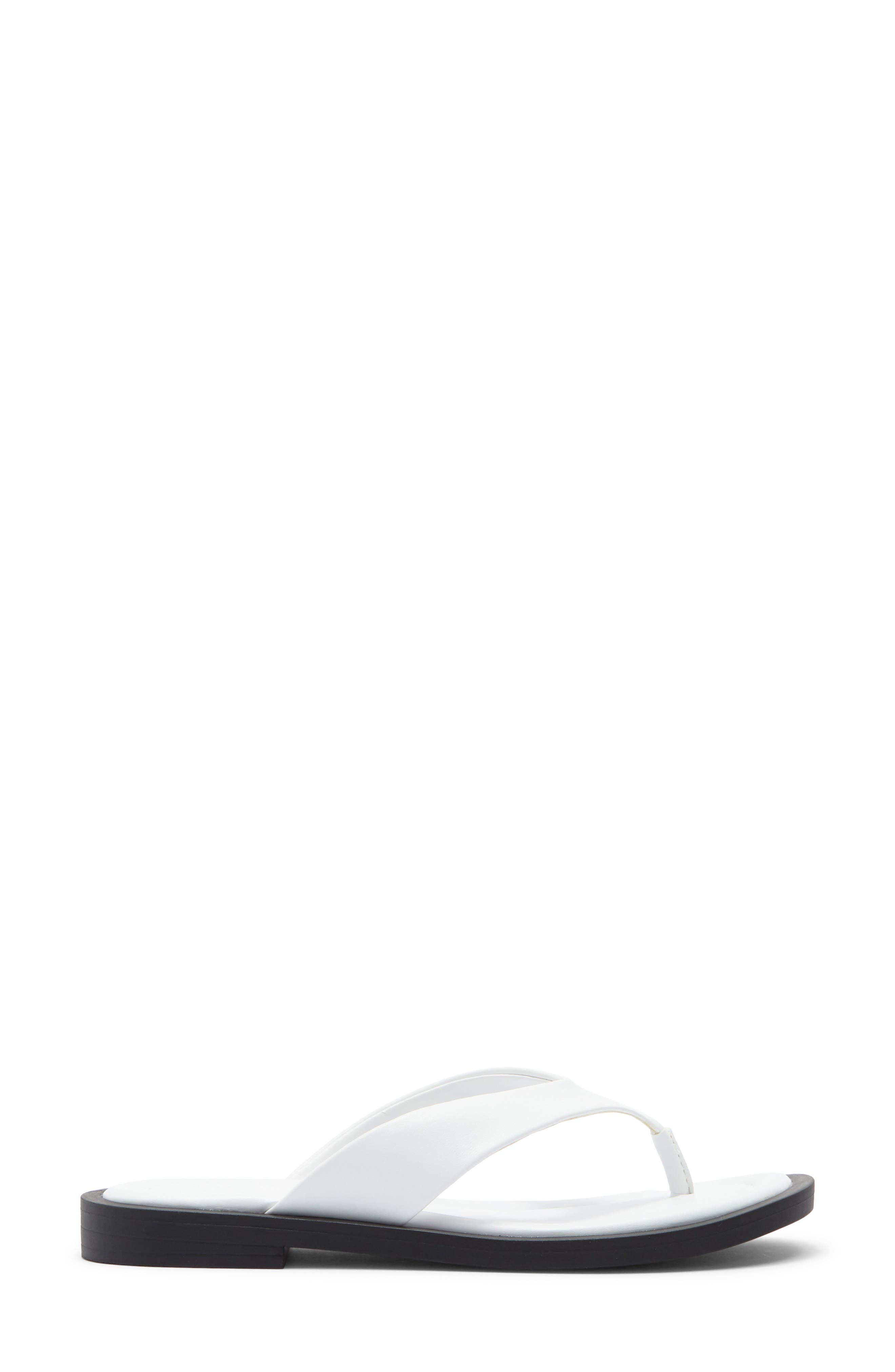 NORDSTROM RACK Coco Flat Sandal, Alternate, color, White