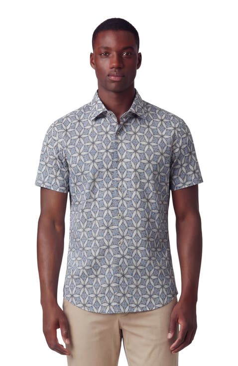 Tribal Mens Printed Button Up Shirt