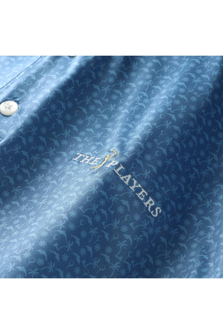 Men's FootJoy Blue THE PLAYERS All Over Print ProDry Polo, Alternate, color, Blue