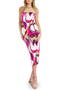Print Twill Midi Dress