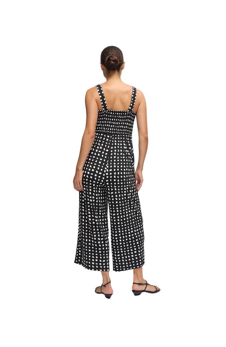 Ingrid & Isabel The One-And-Done Black Maternity Jumpsuit, Alternate, color, Abstract Check