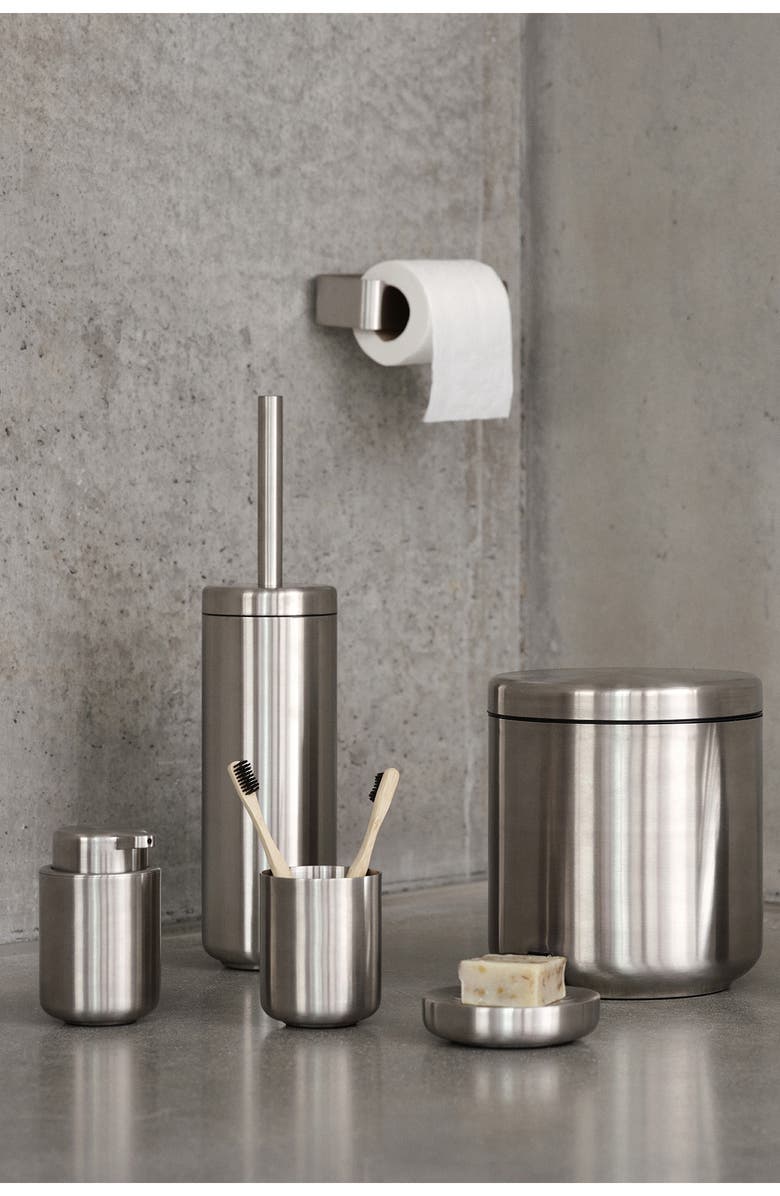 Zone Denmark Ume Step Trash Can, Alternate, color, Stainless Steel