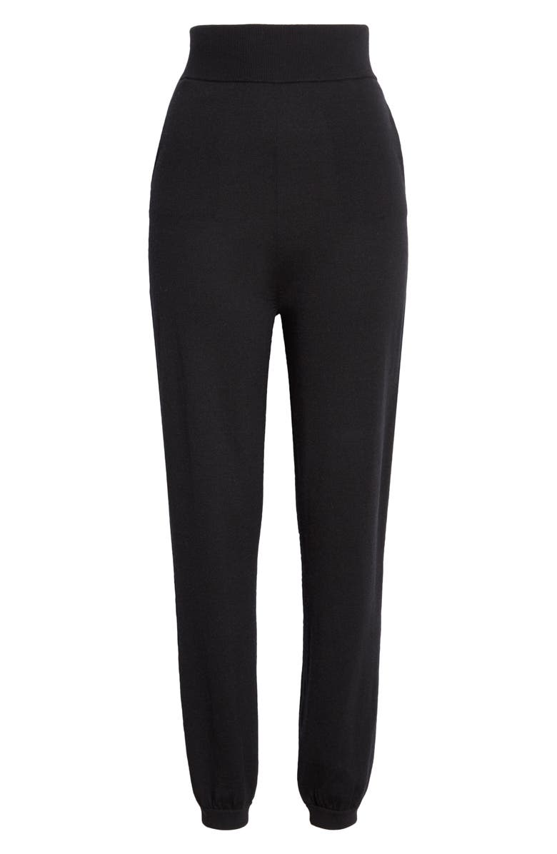 St. John Collection Wool & Silk Knit Joggers, Alternate, color, 