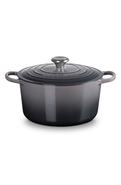 Signature 6.5-Quart Round Enamel Cast Iron Dutch Oven