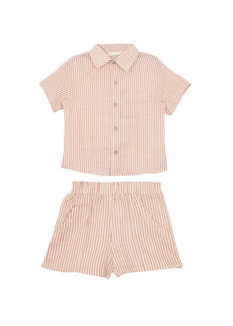 Cranberry Crush Two Piece Shorts Set