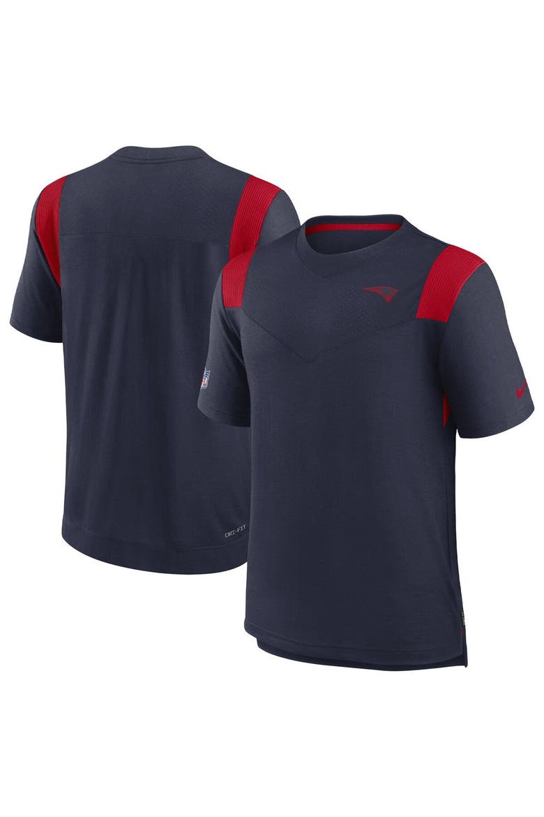 Men's Nike Navy New England Patriots Sideline Tonal Logo Performance Player T-Shirt, Main, color, Navy