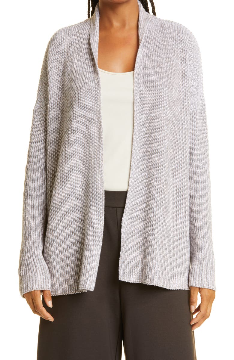 Eileen Fisher Open Knit Cardigan, Main, color, 
