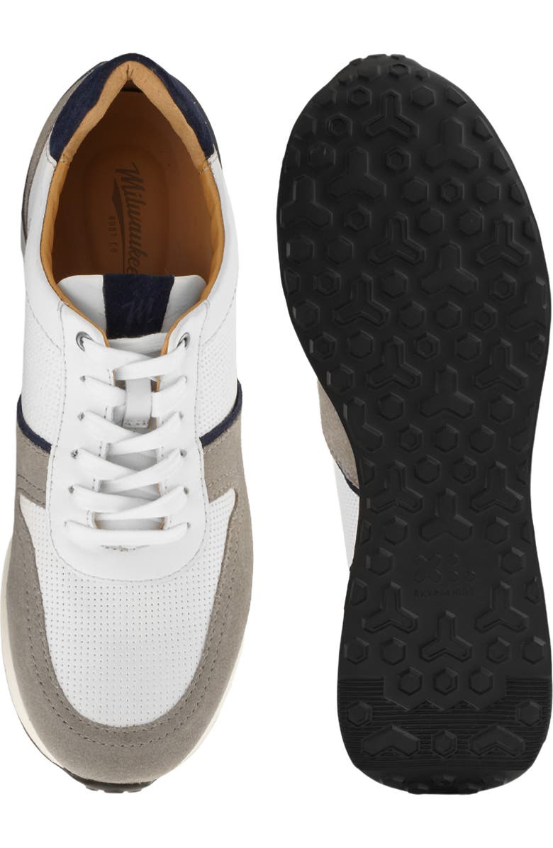 Milwaukee Boot Company Gallun Sneaker, Alternate, color, White/ Grey