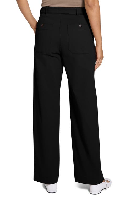 Theory Cotton Blend Utility Pants In Black