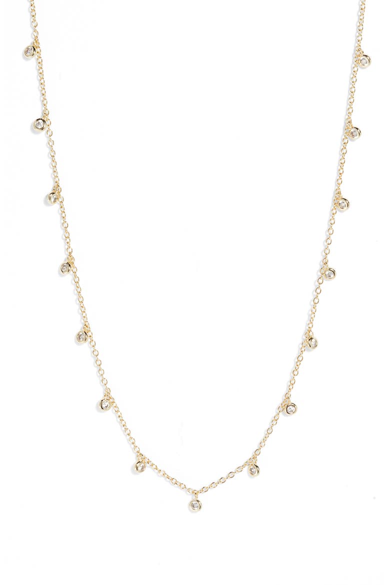 Amelia Station Chain Necklace, Main, color, GOLD METAL