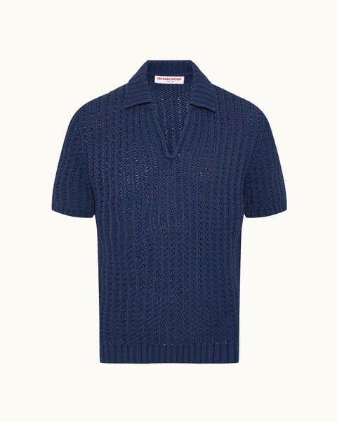 Swift Classic Fit Crochet Cotton Polo