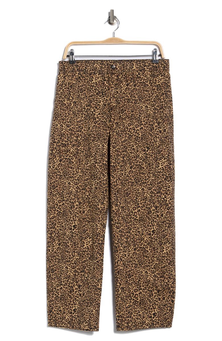 Sanctuary Rider Barrel Pants, Alternate, color, Cocoa Leopard