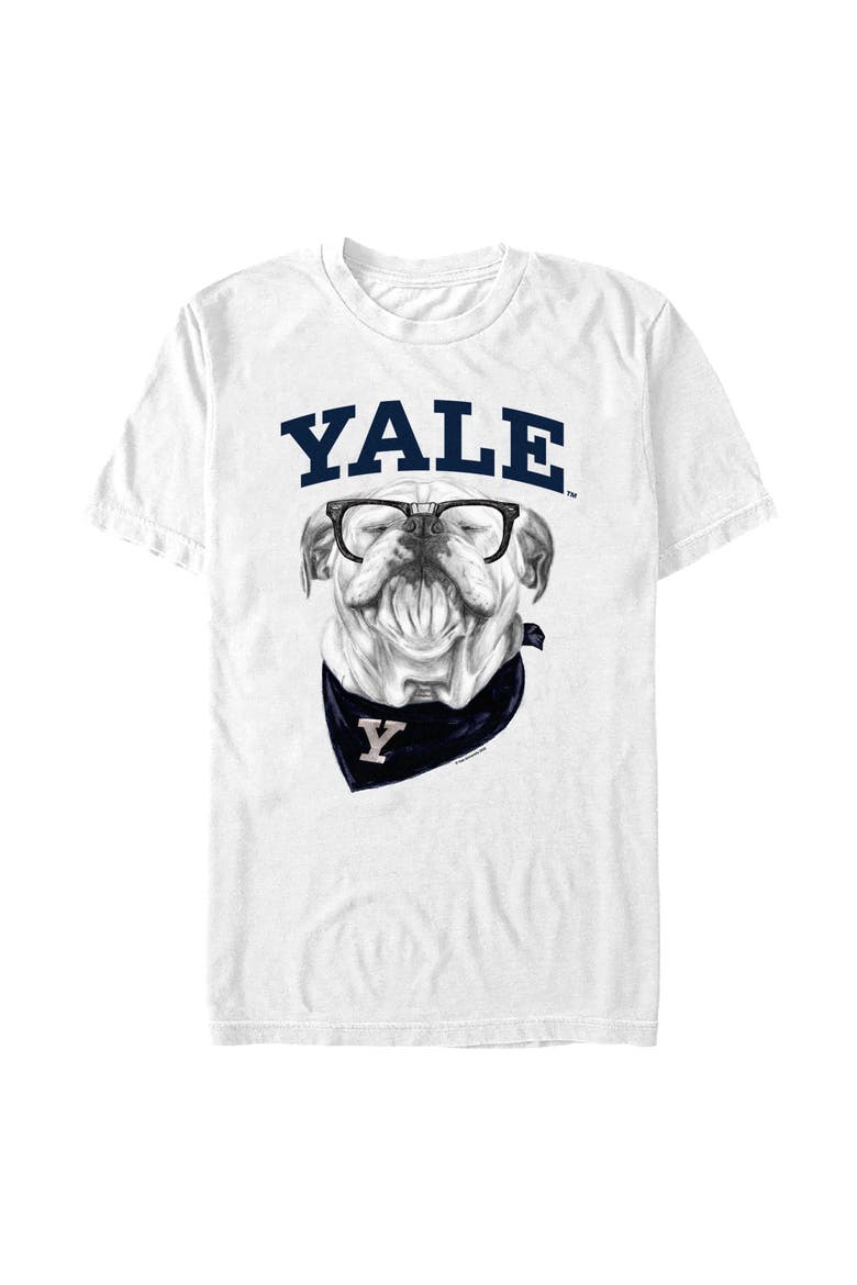 Men's Yale University Collegiate Handsome Dan  Graphic T-Shirt, Main, color, White