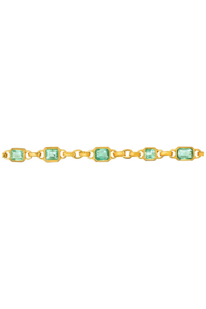 Emerald Fairy Chain Necklace, Alternate, color, YELLOW GOLD/ EMERALD