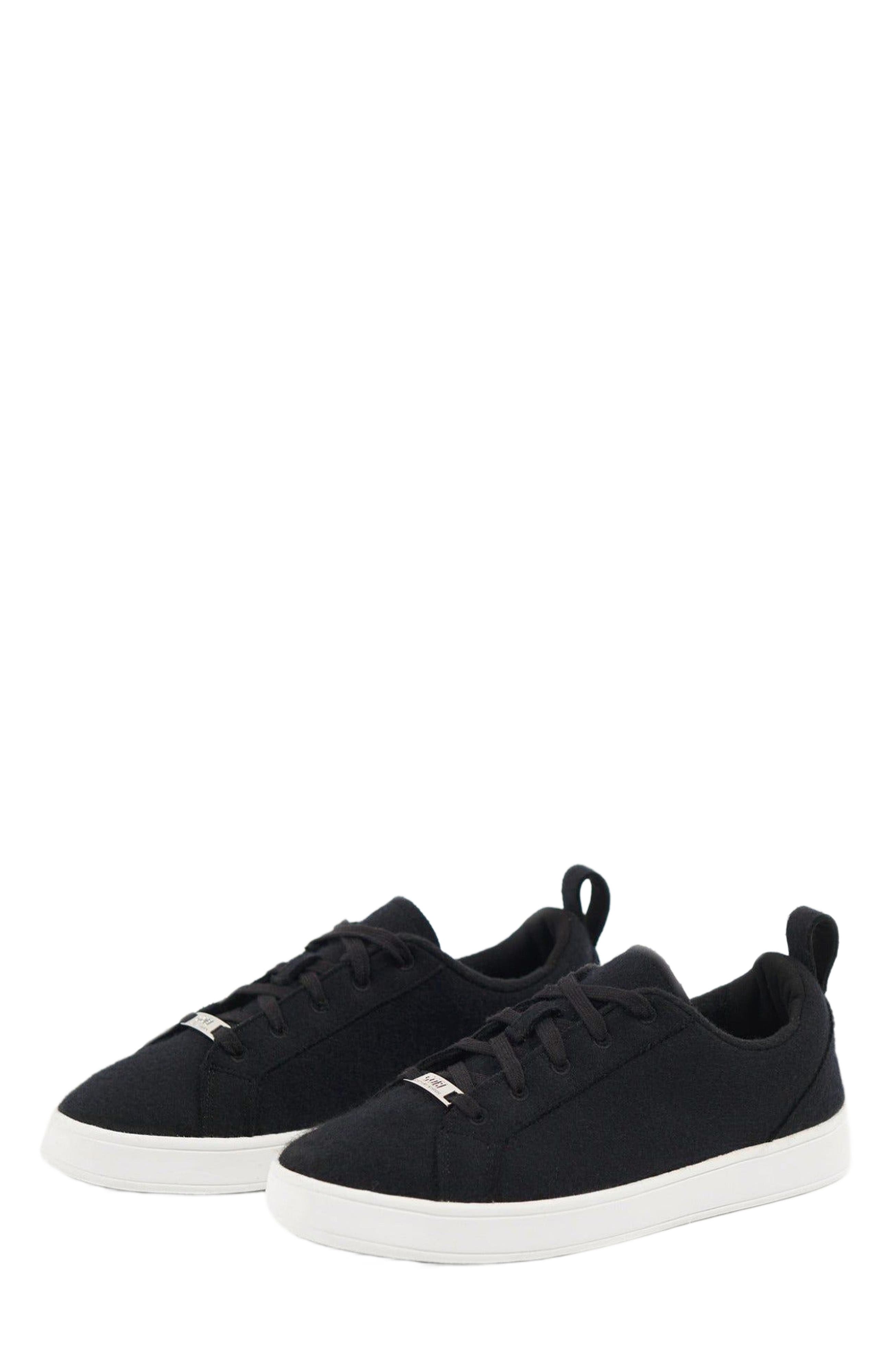 GOBI Mongolian Cashmere Cashmere Low Ankle Sneakers, Main, color, Black