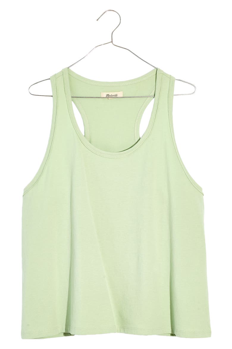 Raw Edge Pajama Tank Top, Alternate, color, SUNFADED MINT