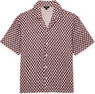 Reiss Mill Textured Short Sleeve Button-Up Shirt