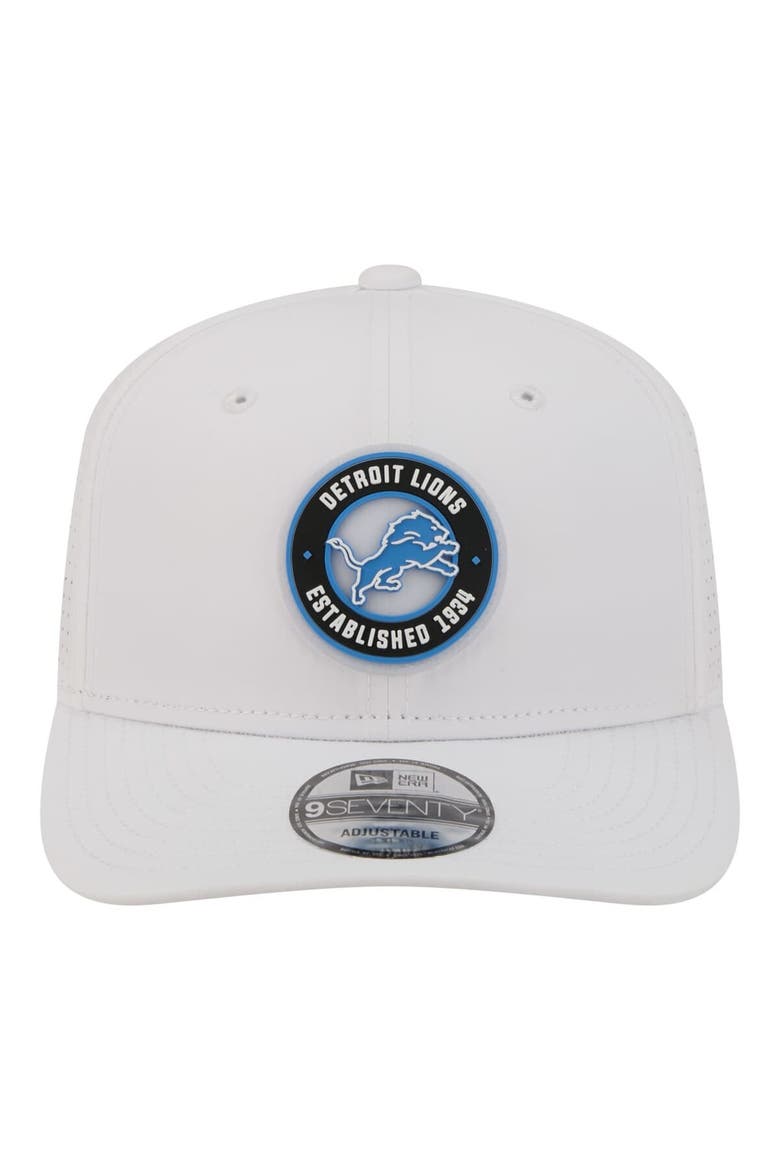 Men's New Era  White Detroit Lions COOLERA 9SEVENTY Adjustable Hat, Alternate, color, White