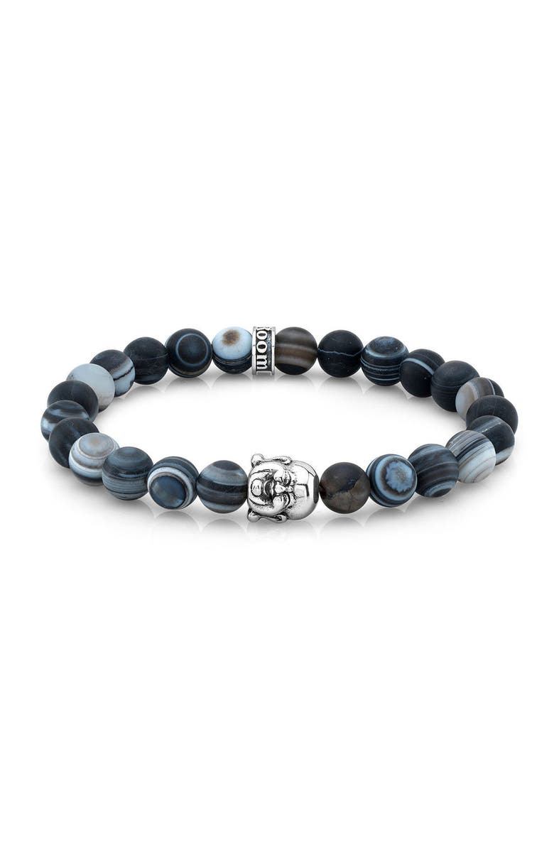 Room101 Buddha Bead Bracelet, Main, color, Grey