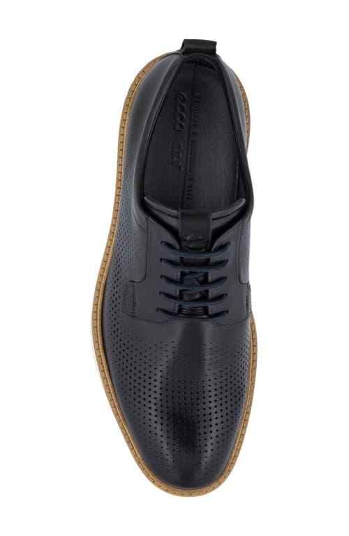 Ecco St. 1 Hybrid Plain Toe Derby In Black