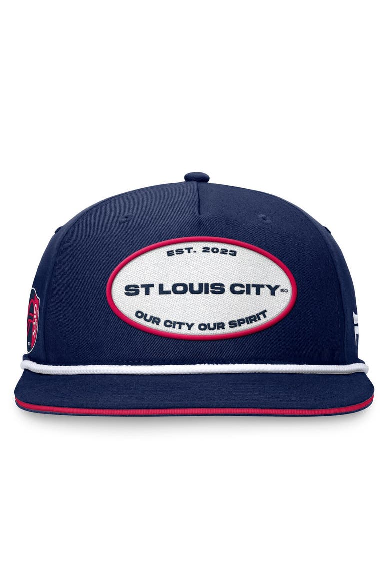 Men's Fanatics Branded Navy St. Louis City SC Iron Golf Snapback Hat, Alternate, color, Navy