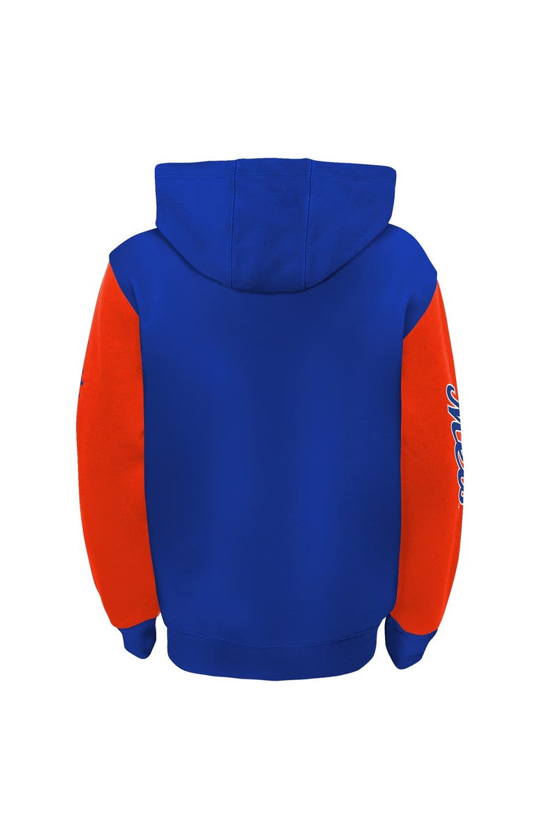 Outerstuff Youth Outerstuff Royal/Orange New York Mets Postcard Full-Zip Hoodie Jacket, Alternate, color, 
