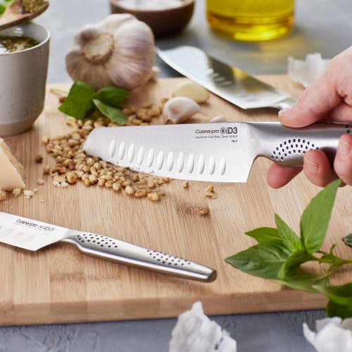 Cuisine::pro Id3 Santoku Knife Set, 3 Piece In Metallic