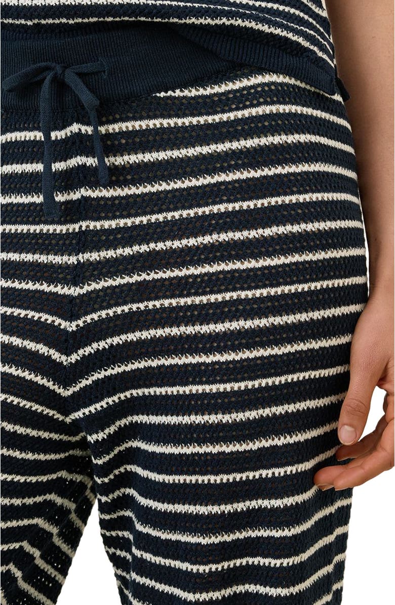 Pact Beachside Linen Pant Made with Organic Cotton, Alternate, color, Capri Stripe