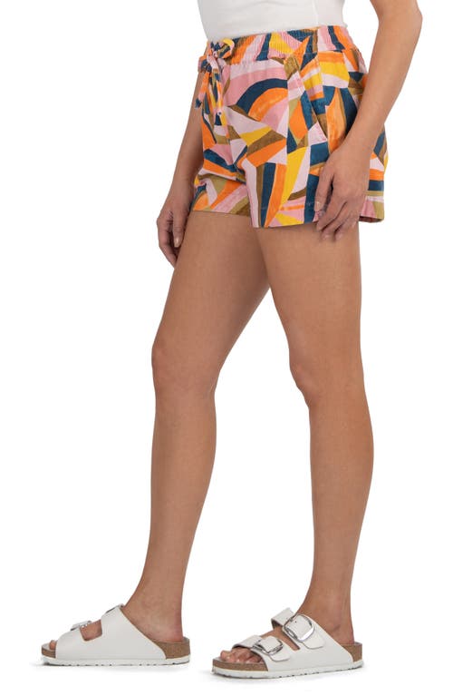 Kut From The Kloth Illiana Drawstring Linen Blend Shorts
